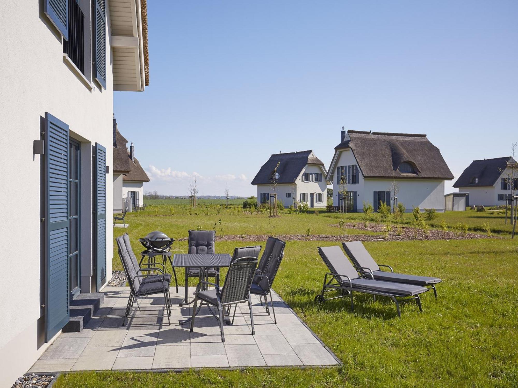 Reetland Am Meer - Premium Reetdachvilla Mit 3 Schlafzimmern, Sauna Und Kamin F07 Dranske Extérieur photo